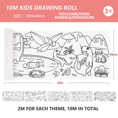 10m Kids Drawing Roll - 5 Themes of Creative Exploration