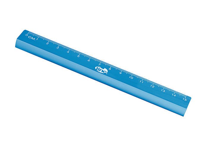 15cm Aluminium Ruler : Blue