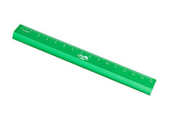 15cm Aluminium Ruler : Green