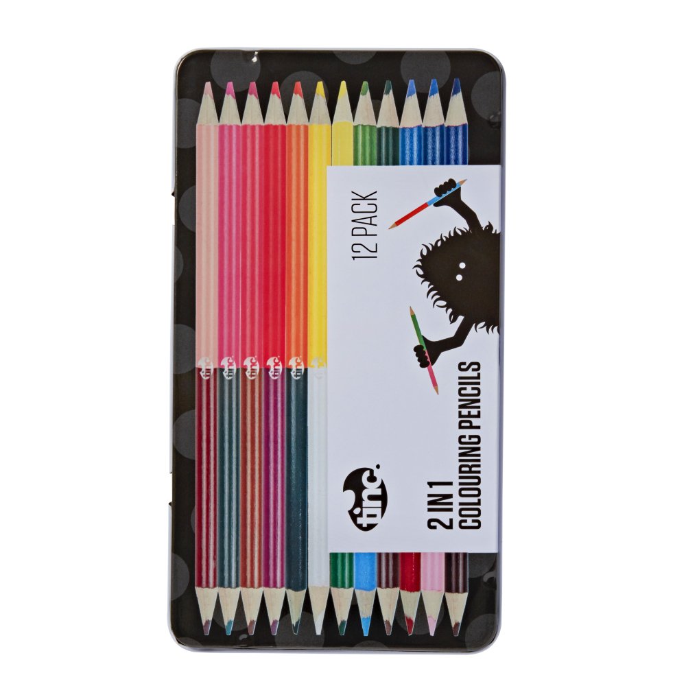 2 in 1 Colouring Pencils Tin