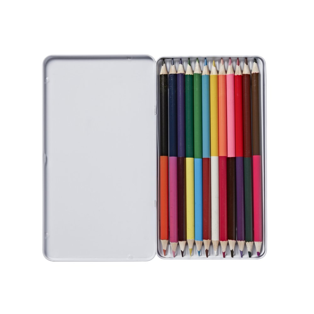 2 in 1 Colouring Pencils Tin