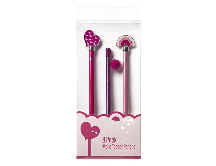 3 Topper Pencils - Pink