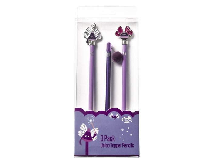 3 Topper Pencils - Purple