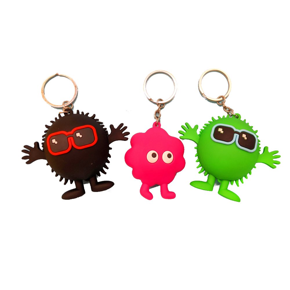 3D Fuzzy Guy Keyring