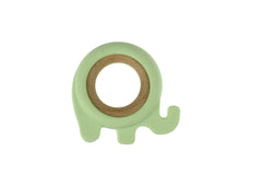 Silicone Elephant Teether-Green