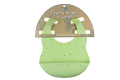 Starry Night Silicone Bib - Green