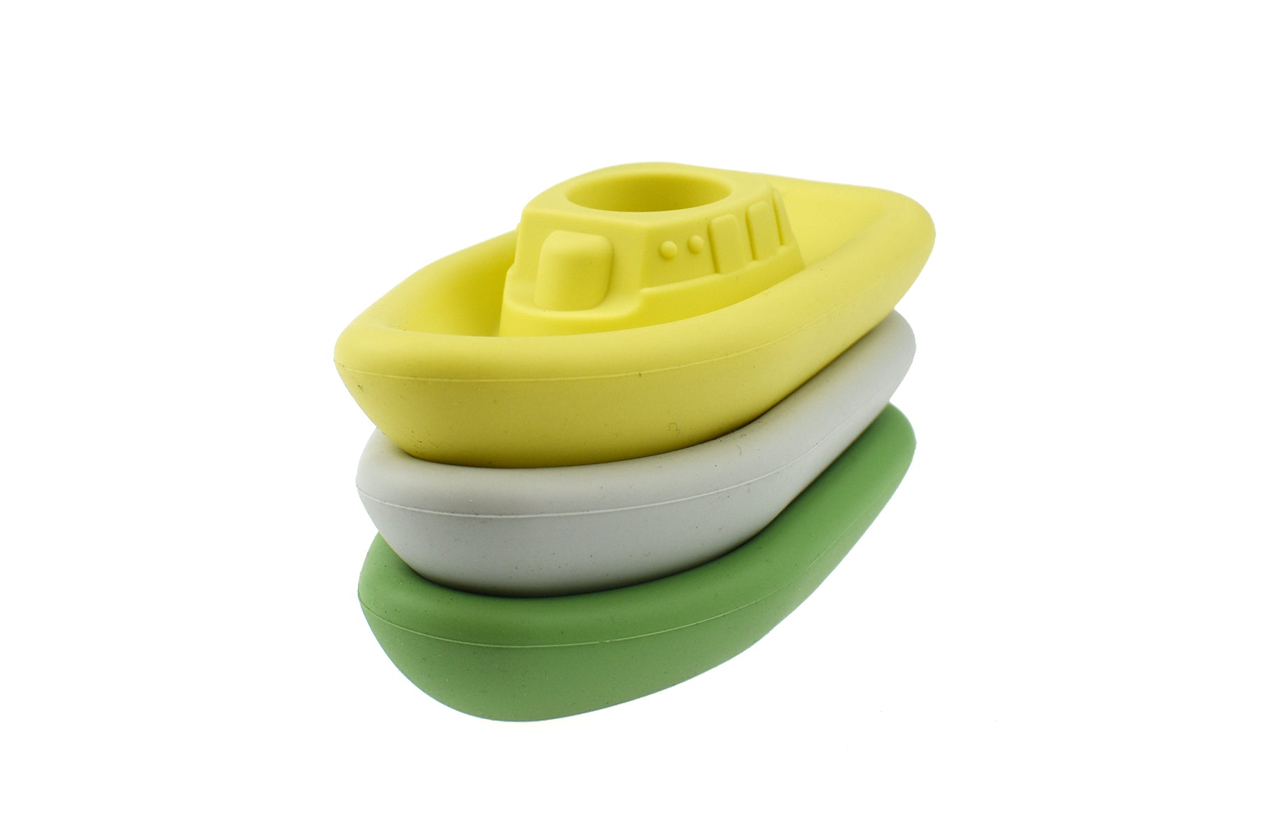 Bath Boats 3 Piece Silicone Set (Grey/Green)