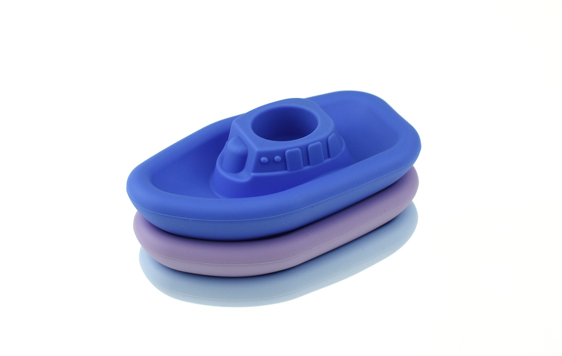 Bath Boats 3 Piece Silicone Set (Blue/Purple)