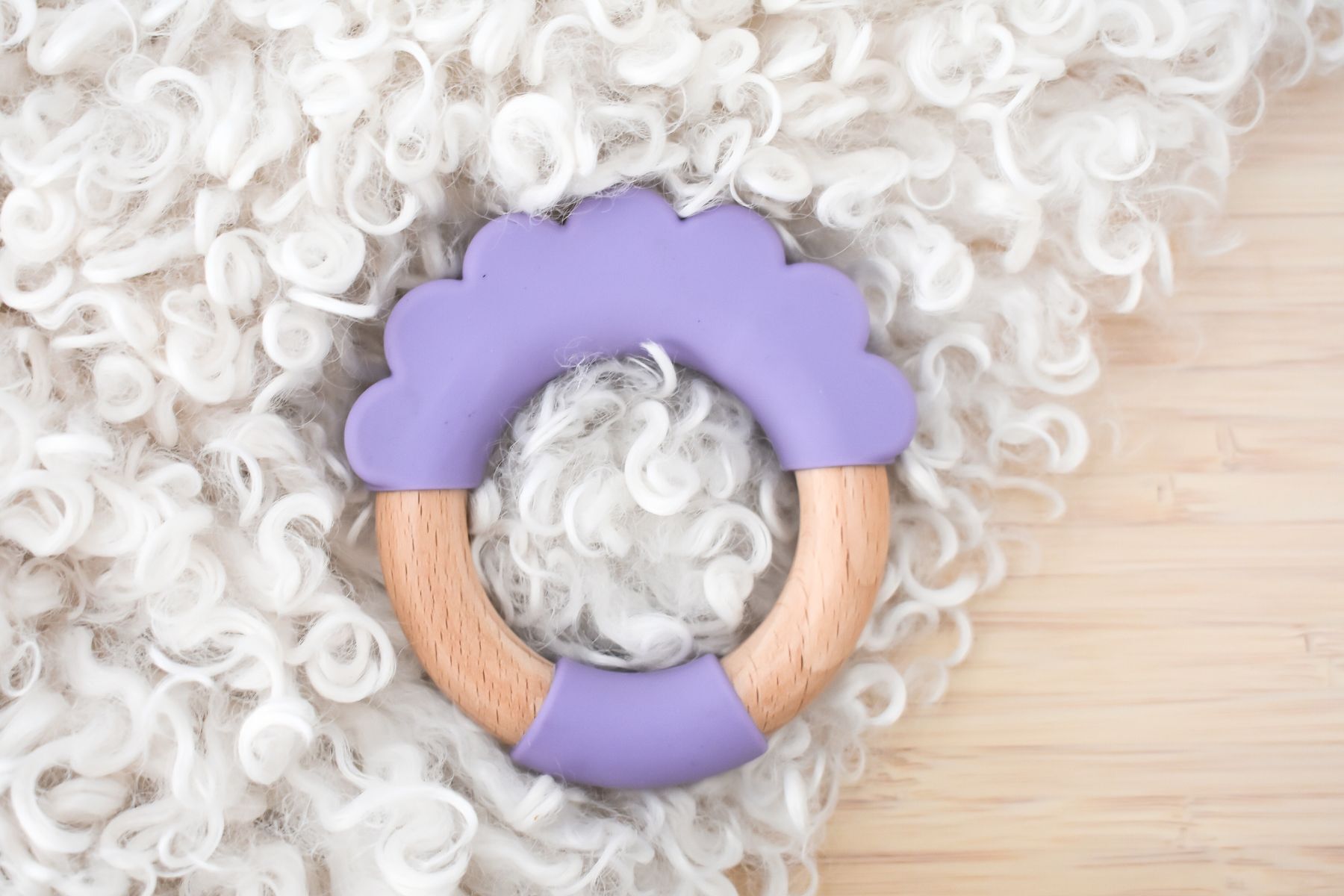 Silicone Teether Cloud Purple