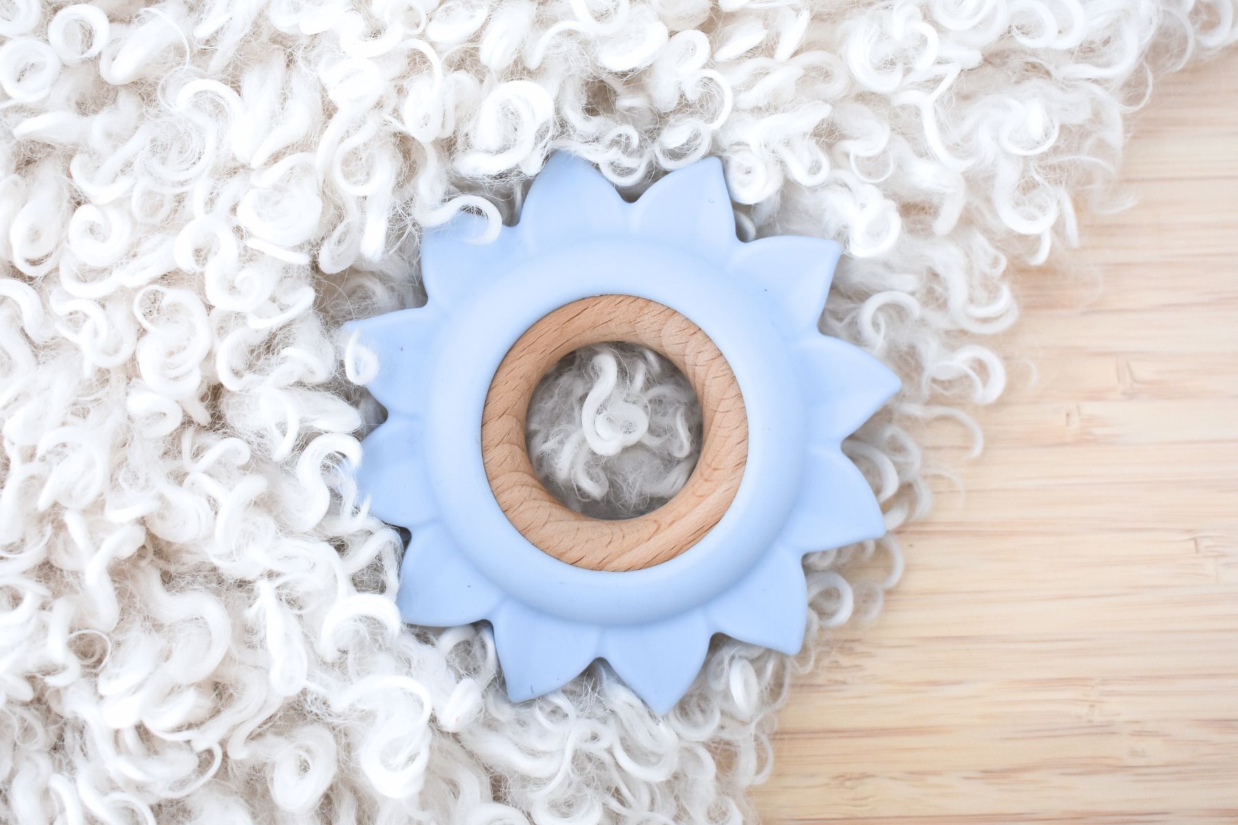 Silicone Teether Sun Blue