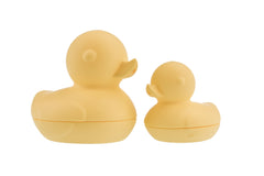 Silicone Bath Ducks 2Pcs Set Yellow