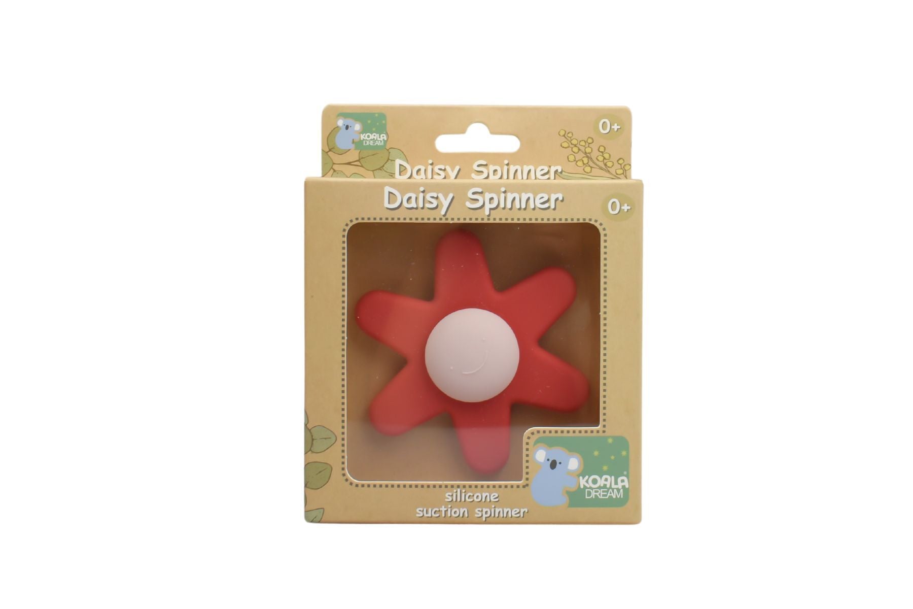 Silicone Daisy Spinner Red