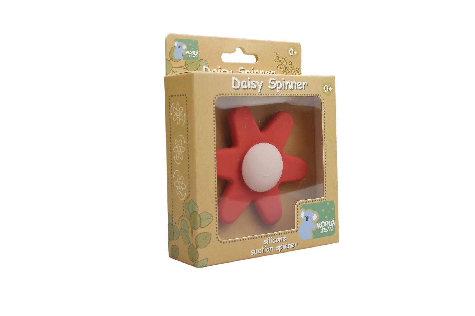 Silicone Daisy Spinner Red