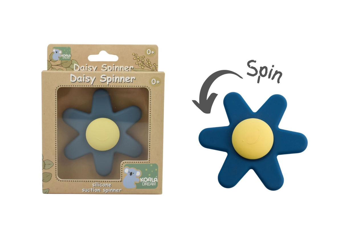 Silicone Daisy Spinner Blue