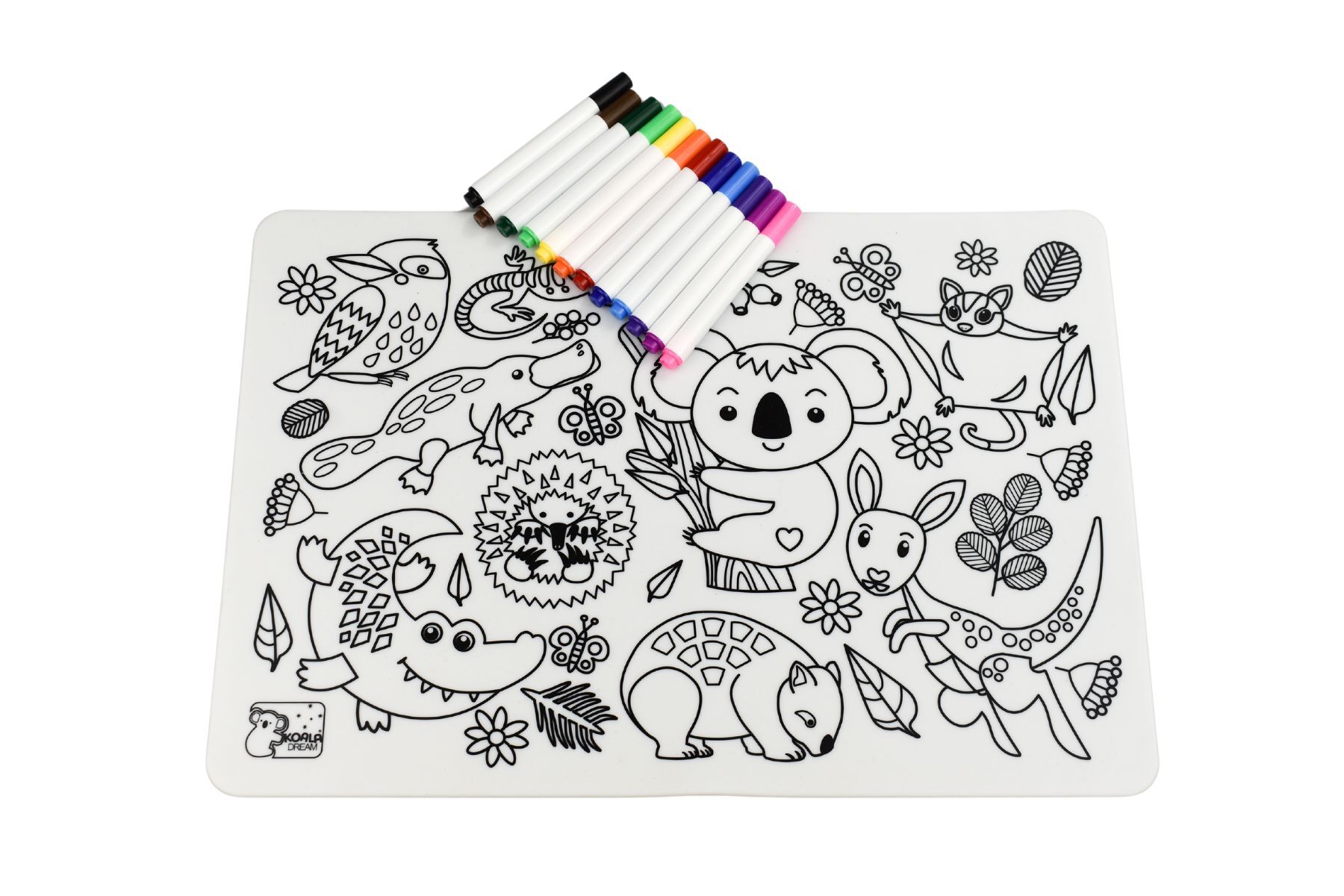 Reusable Silicone Drawing Mat (Australian Animals)