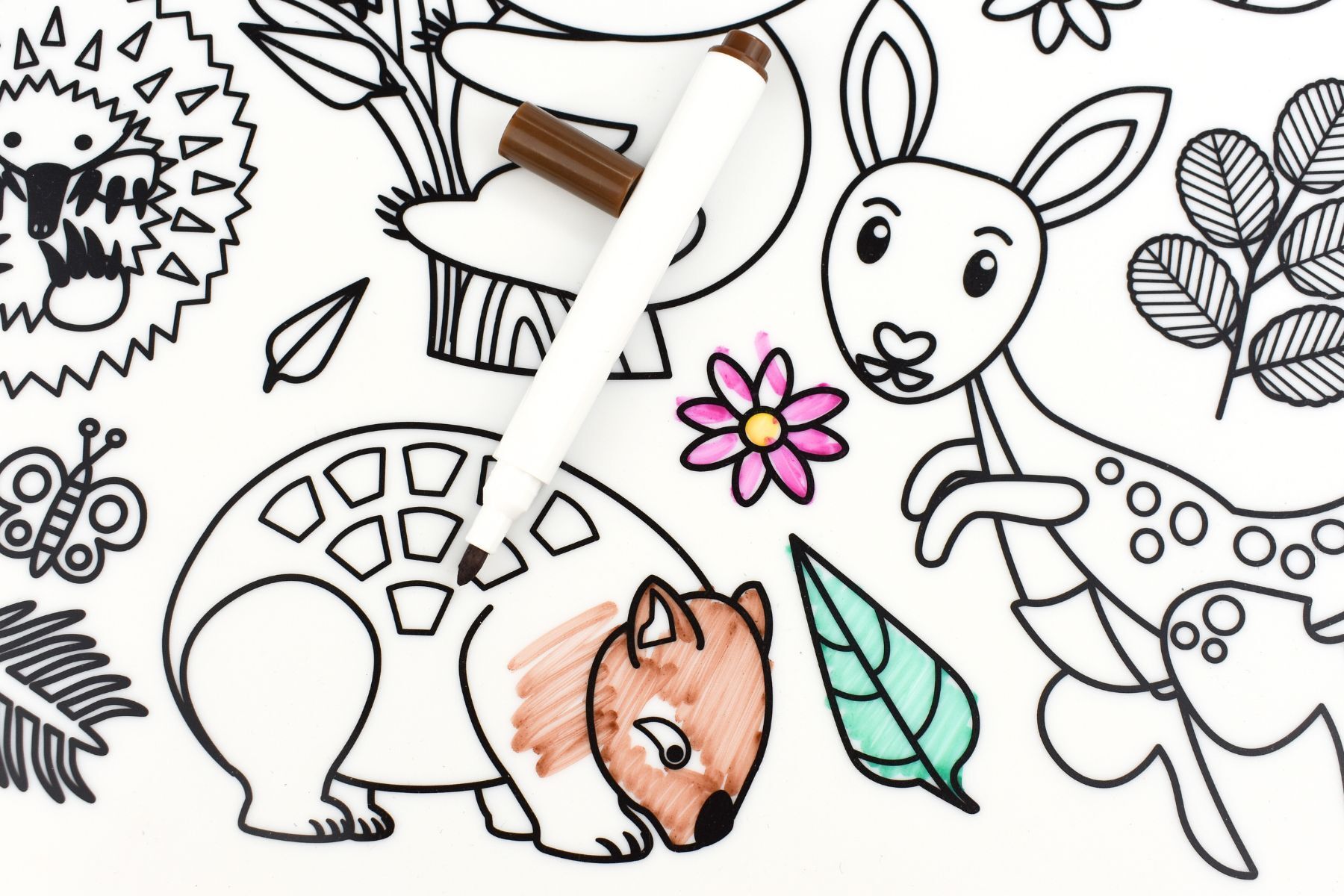 Reusable Silicone Drawing Mat (Australian Animals)