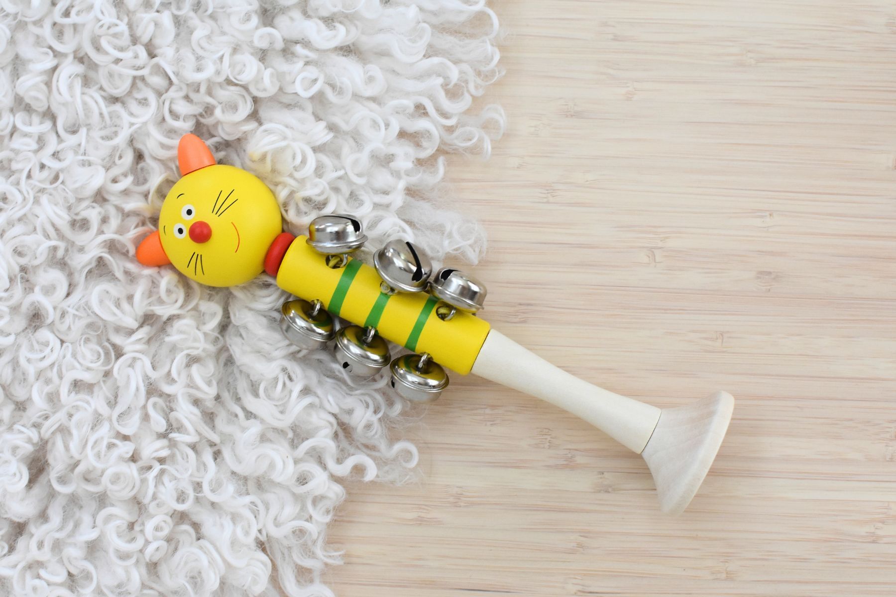 ANIMAL BELL STICK WITH BASE SET OF 4