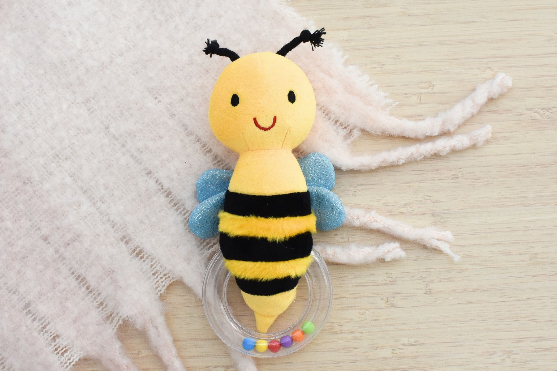 Snuggle Buddy Hunny Bee Ring Rattle