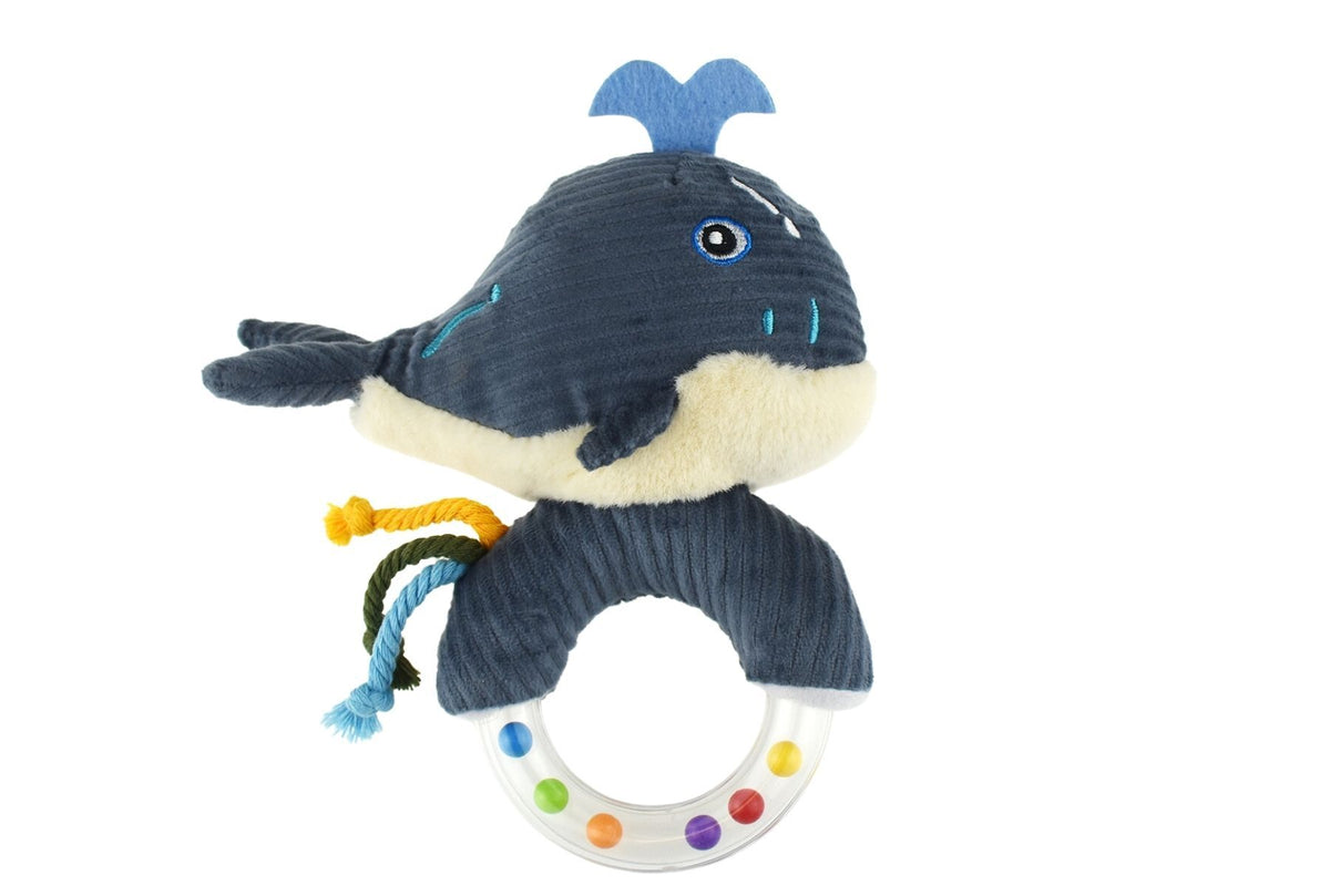 Snuggle Buddy Splashy Whale Ring Rattle