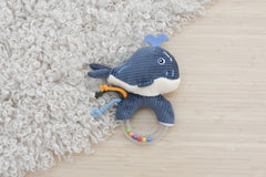 Snuggle Buddy Splashy Whale Ring Rattle