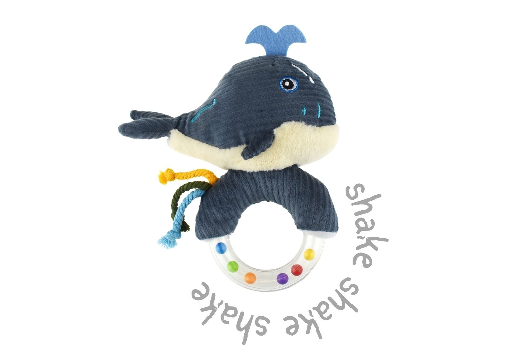 Snuggle Buddy Splashy Whale Ring Rattle