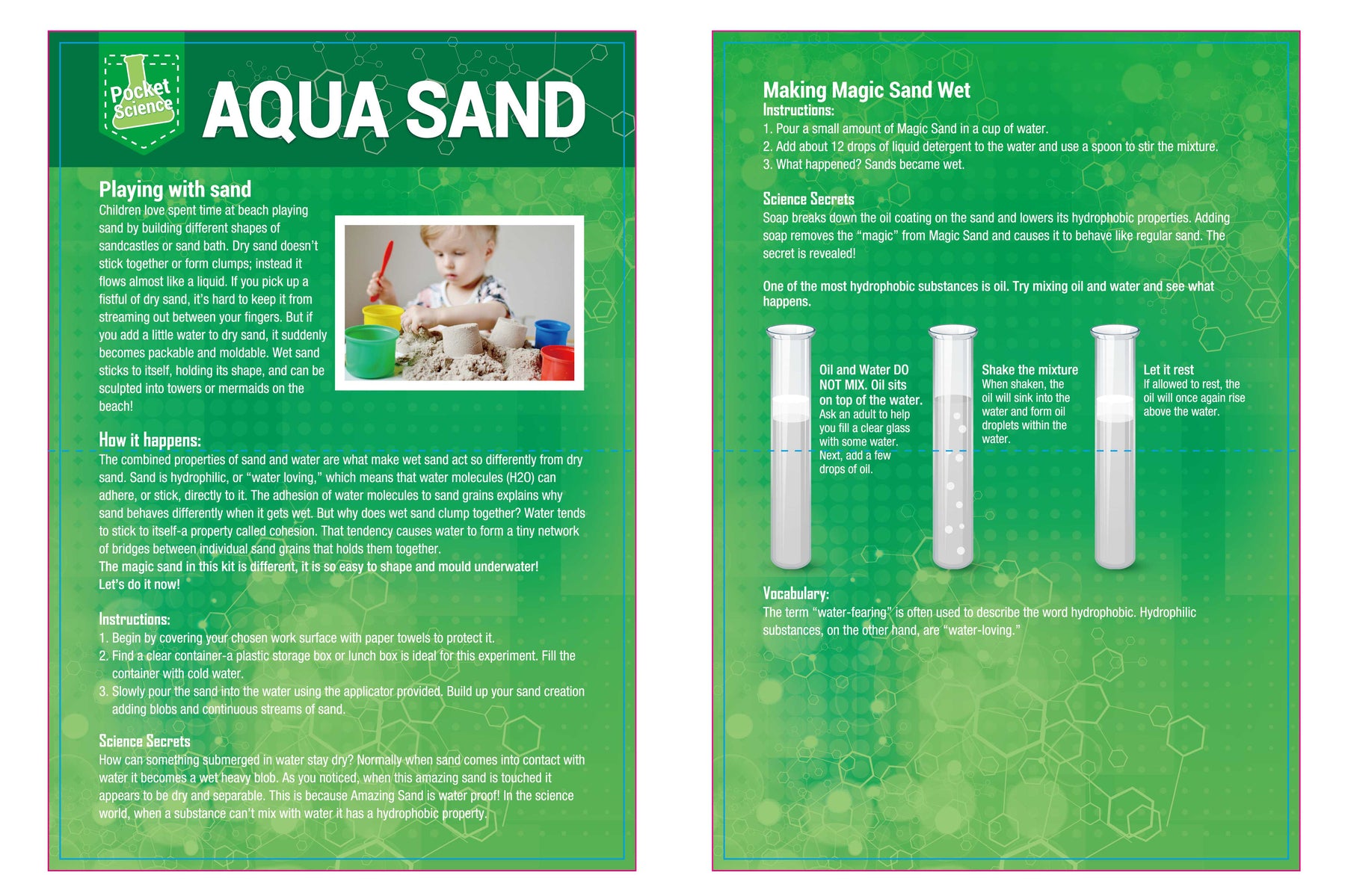 Pocket Science Aqua Sand