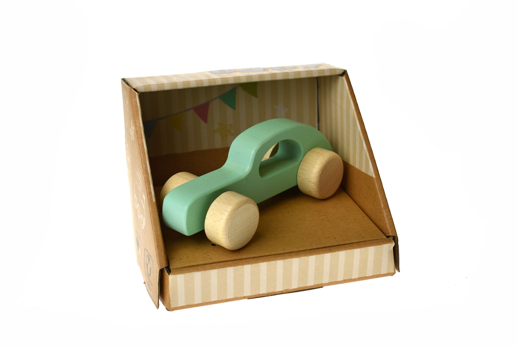 Calm & Breezy Wooden Car Green