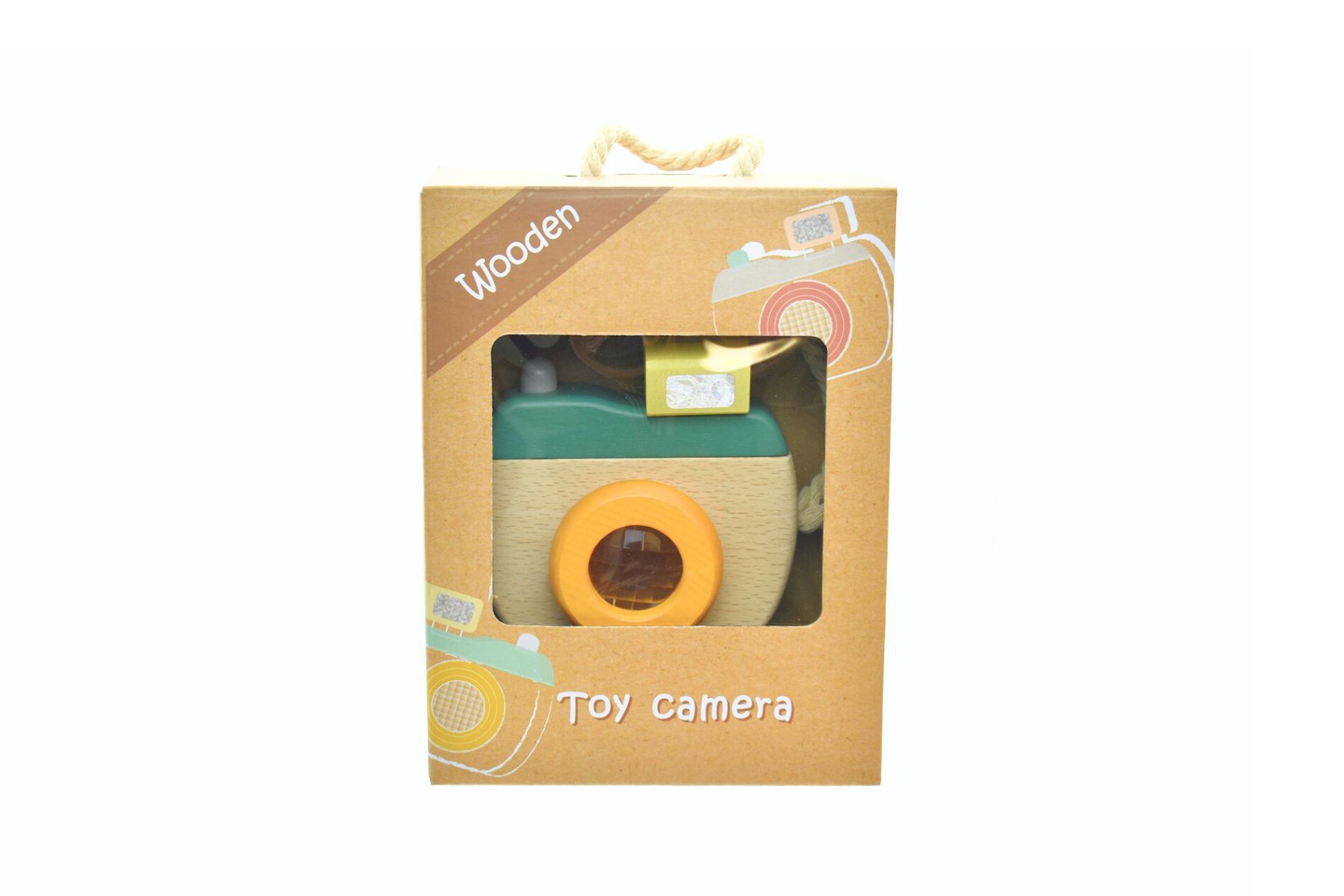 Wooden Kaleidoscope Camera Olive Green