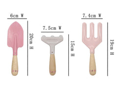 Calm & Breezy Kids Garden Tool 3Pcs Set Pink