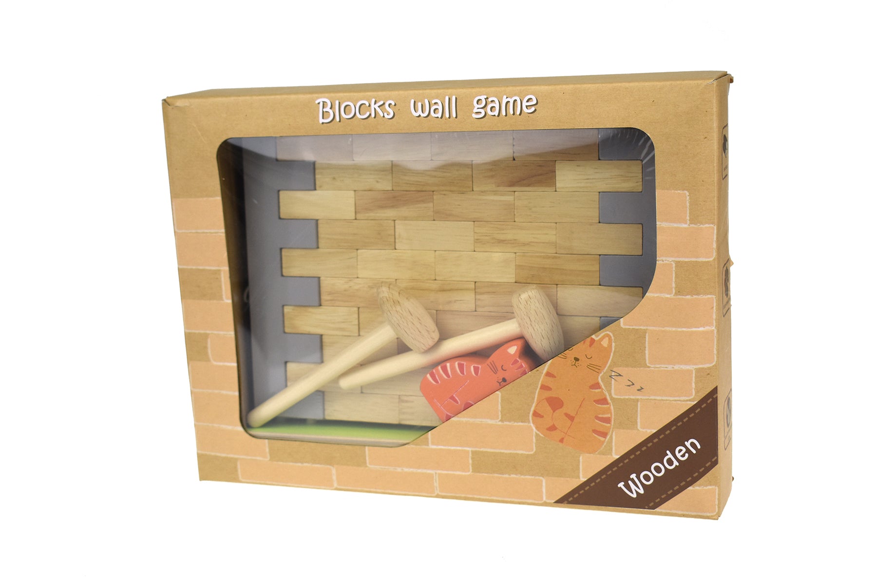 BLOCKS WOODEN JENGA WALL BOARD GAME