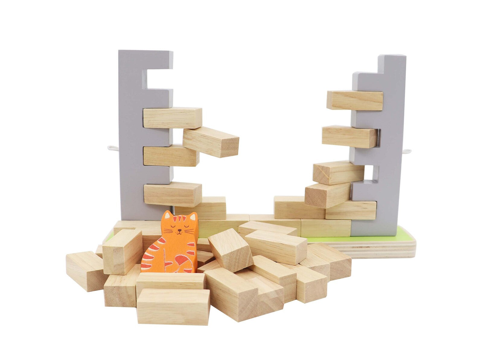 BLOCKS WOODEN JENGA WALL BOARD GAME