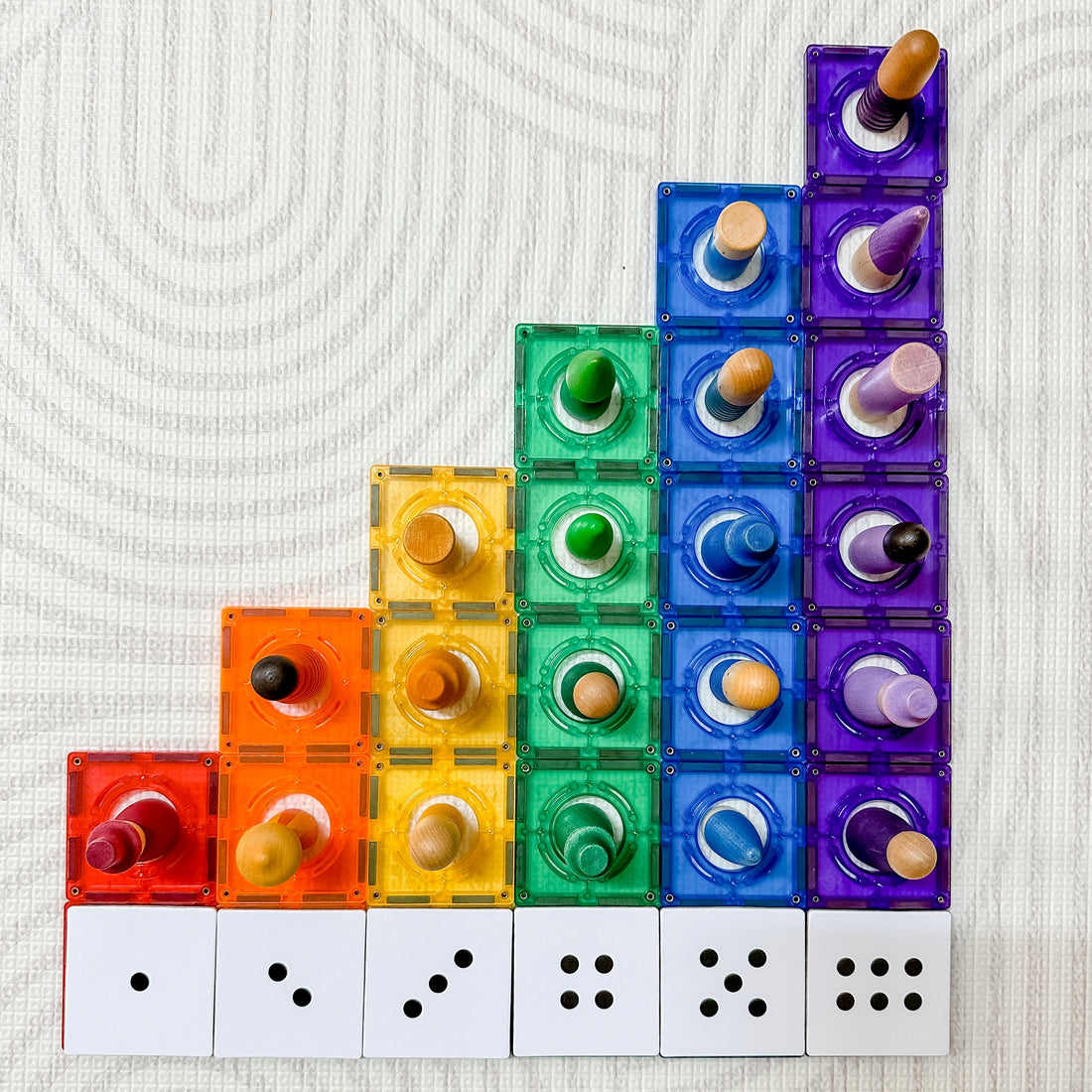 Learn & Grow Toys - Magnetic Tile Topper - Numeracy Pack (40 Piece)
