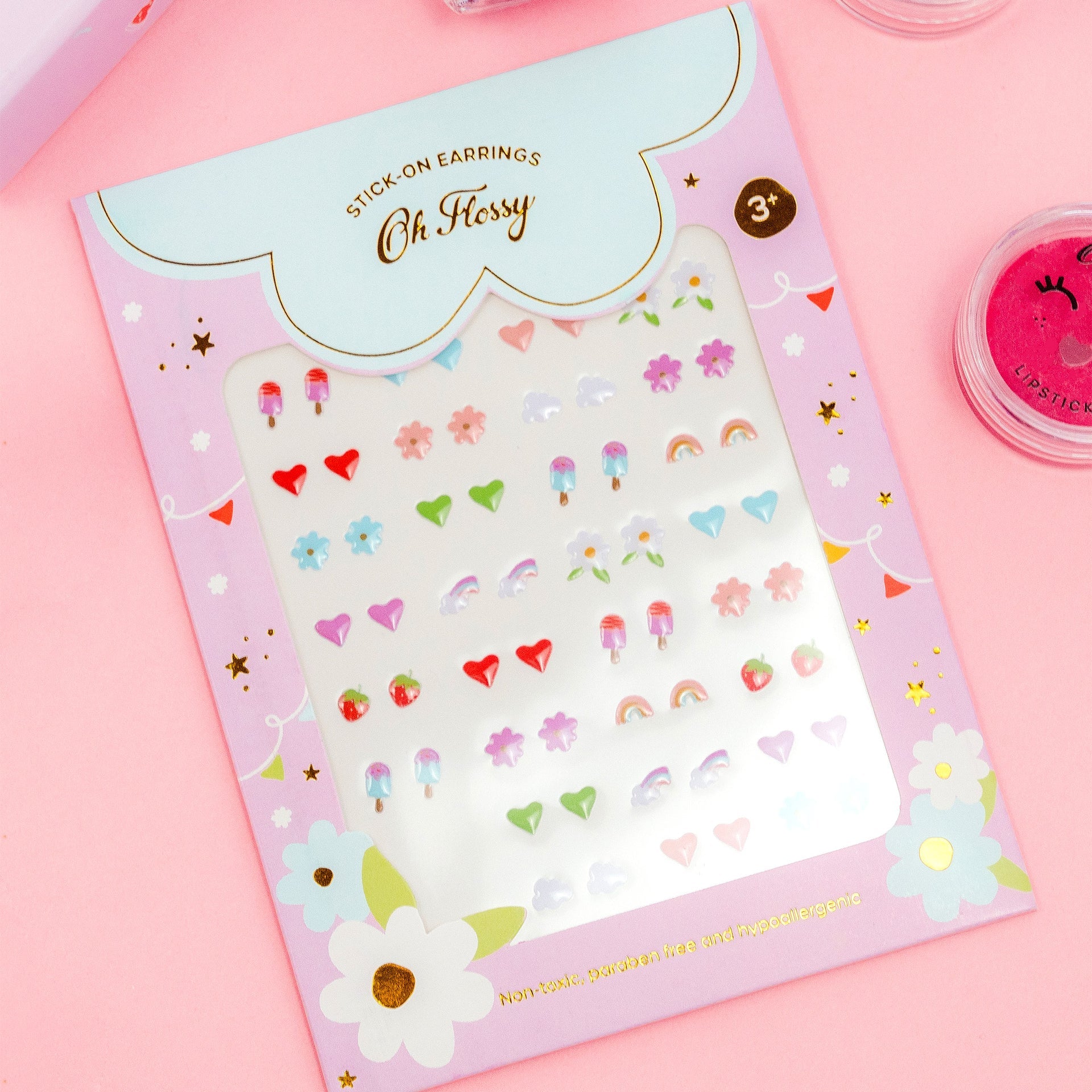 Oh Flossy Kids Stick- On Earrings