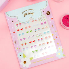 Oh Flossy Kids Stick- On Earrings