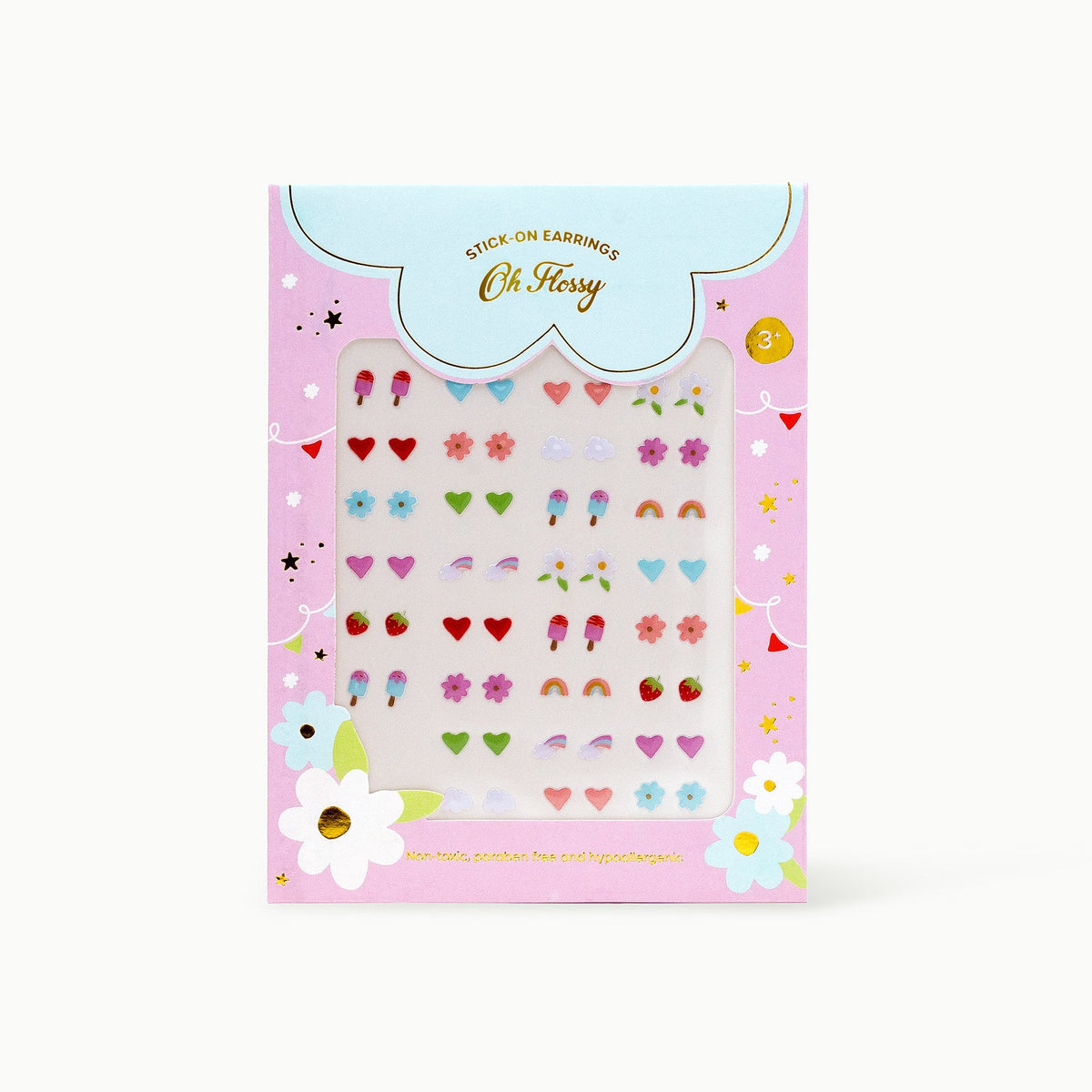 Oh Flossy Kids Stick- On Earrings