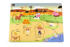 2 In 1 Australian Farm Peg Puzzle