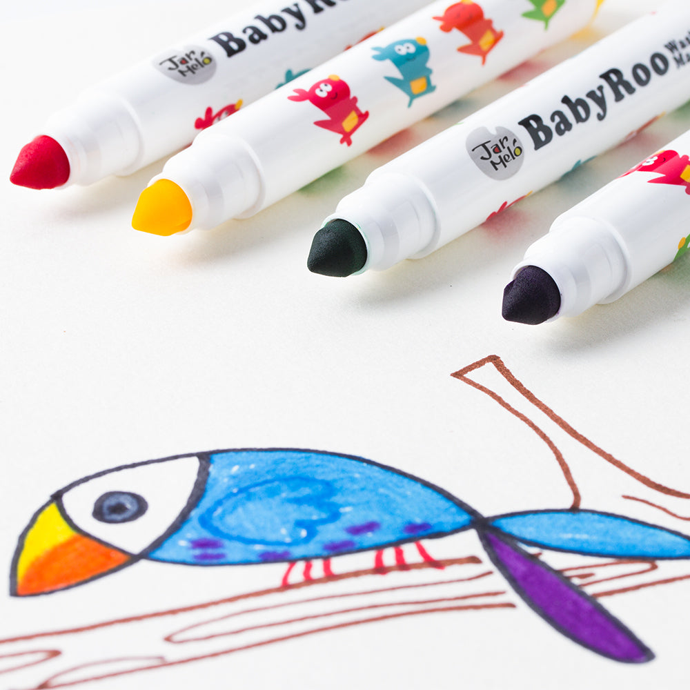 Two Colouring Wooden Jacob's Ladder with 12 Washable Markers: Creative Playtime