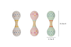 CALM & BREEZY MARACA RATTLE DOUBLE ENDED RANDOMLY PICK