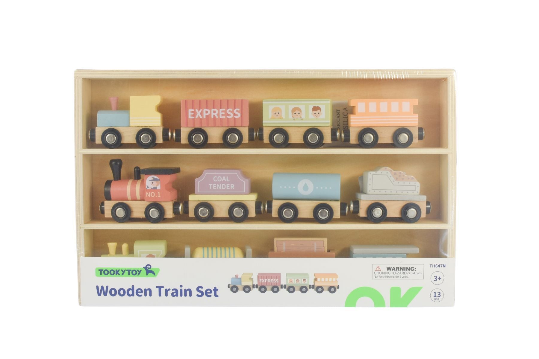 MY FOREST FRIENDS WOODEN TRAIN & CARRIAGE SET