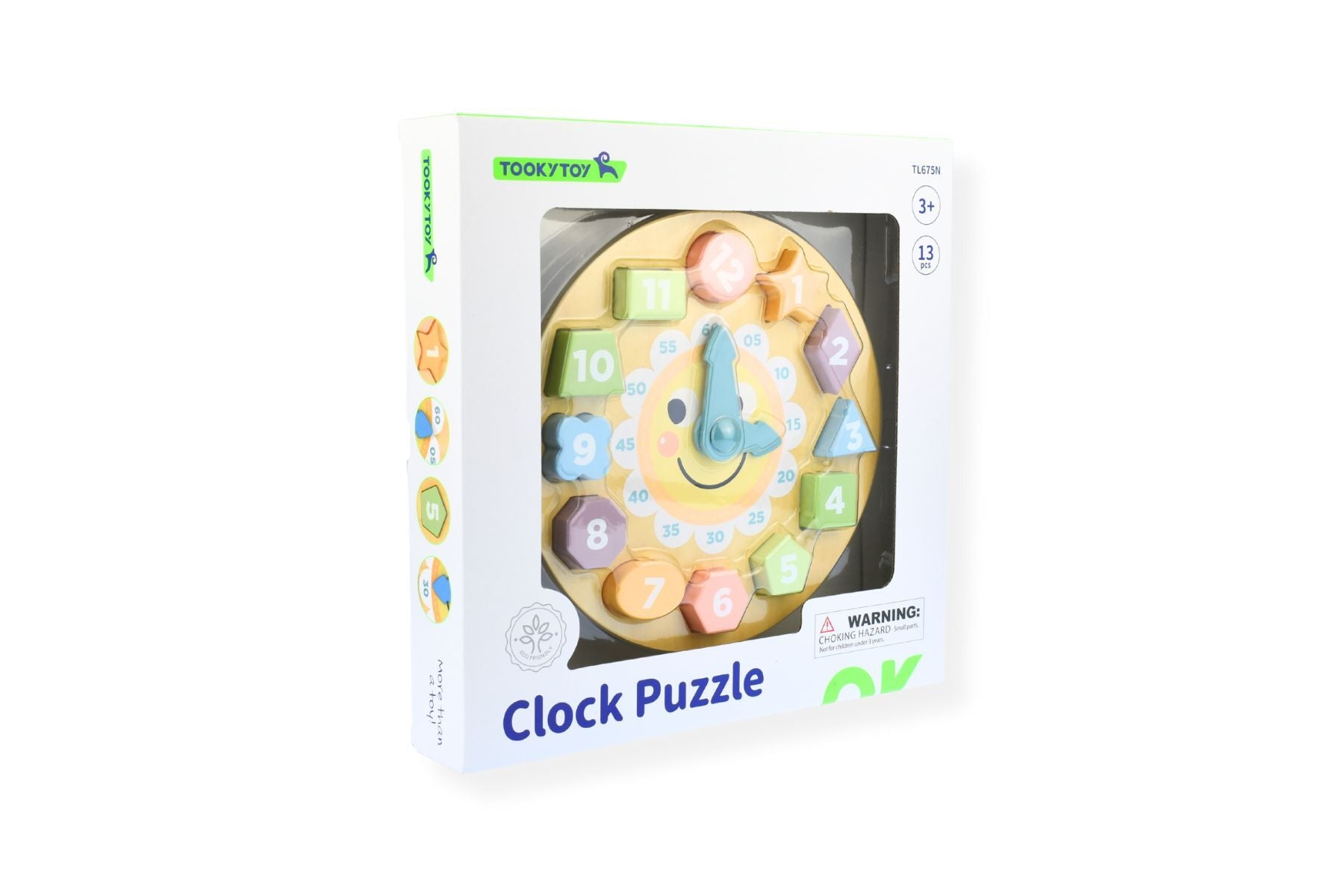 MY FOREST FRIENDS WOODEN CLOCK SHAPE SORTER PUZZLE