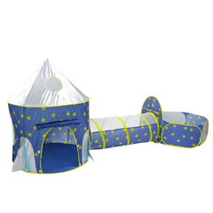 GOMINIMO 3 in 1 Sky Style Kids Play Tent with Carrying Bag (Blue and Yellow)
