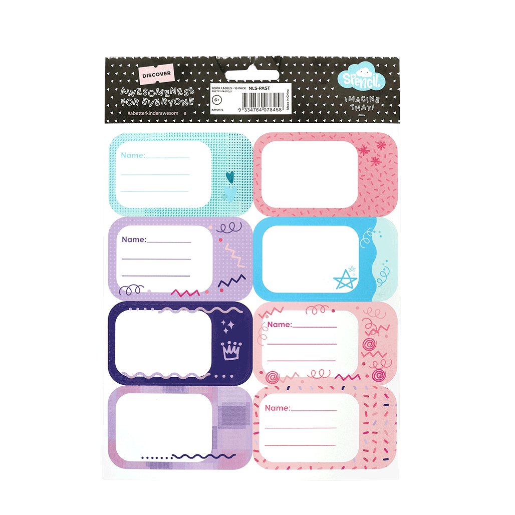 Book Labels - Pretty Pastels