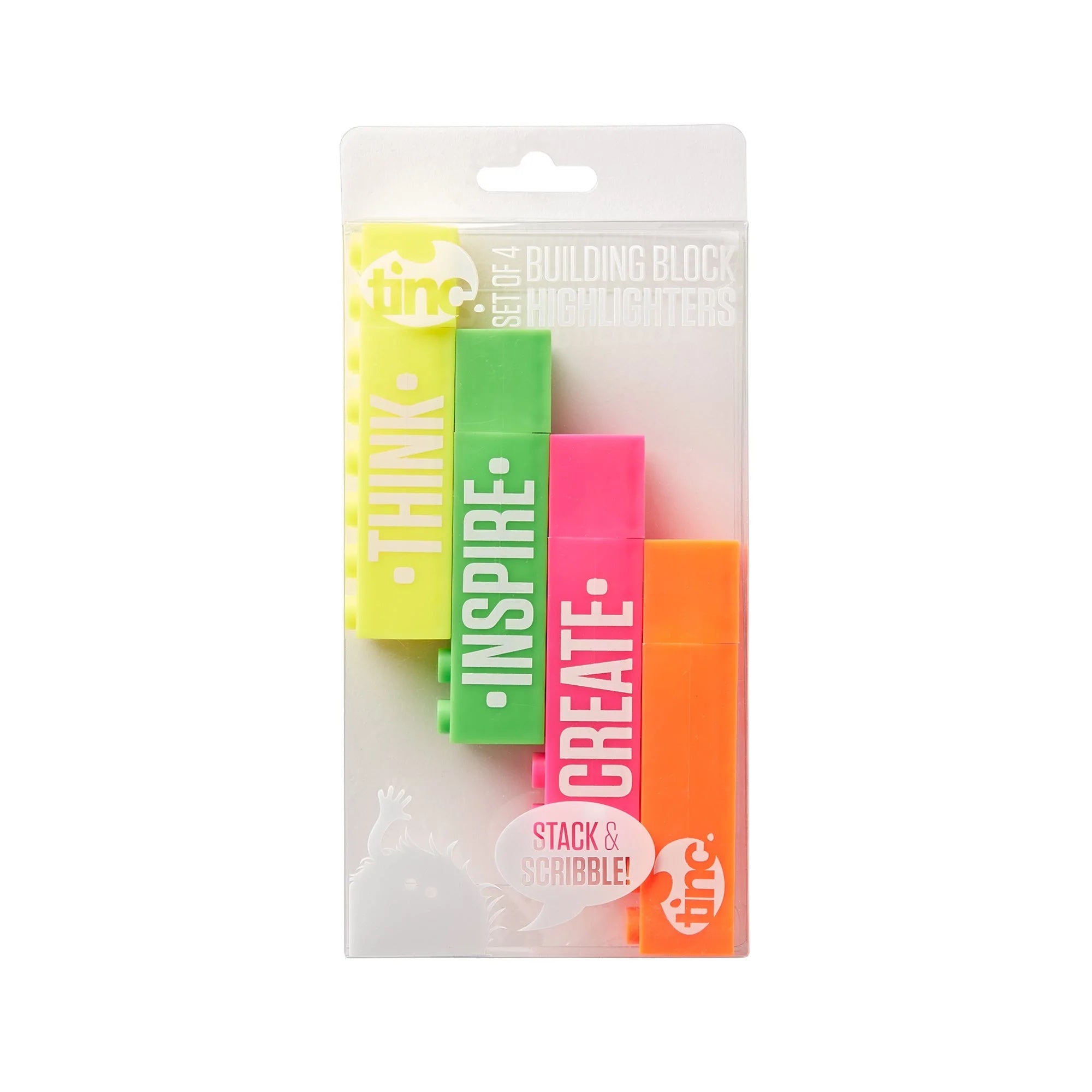 Building Block Highlighters - Pack of 4