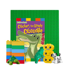 Cracker, the Lonely Crocodile - Book and Bricks Set