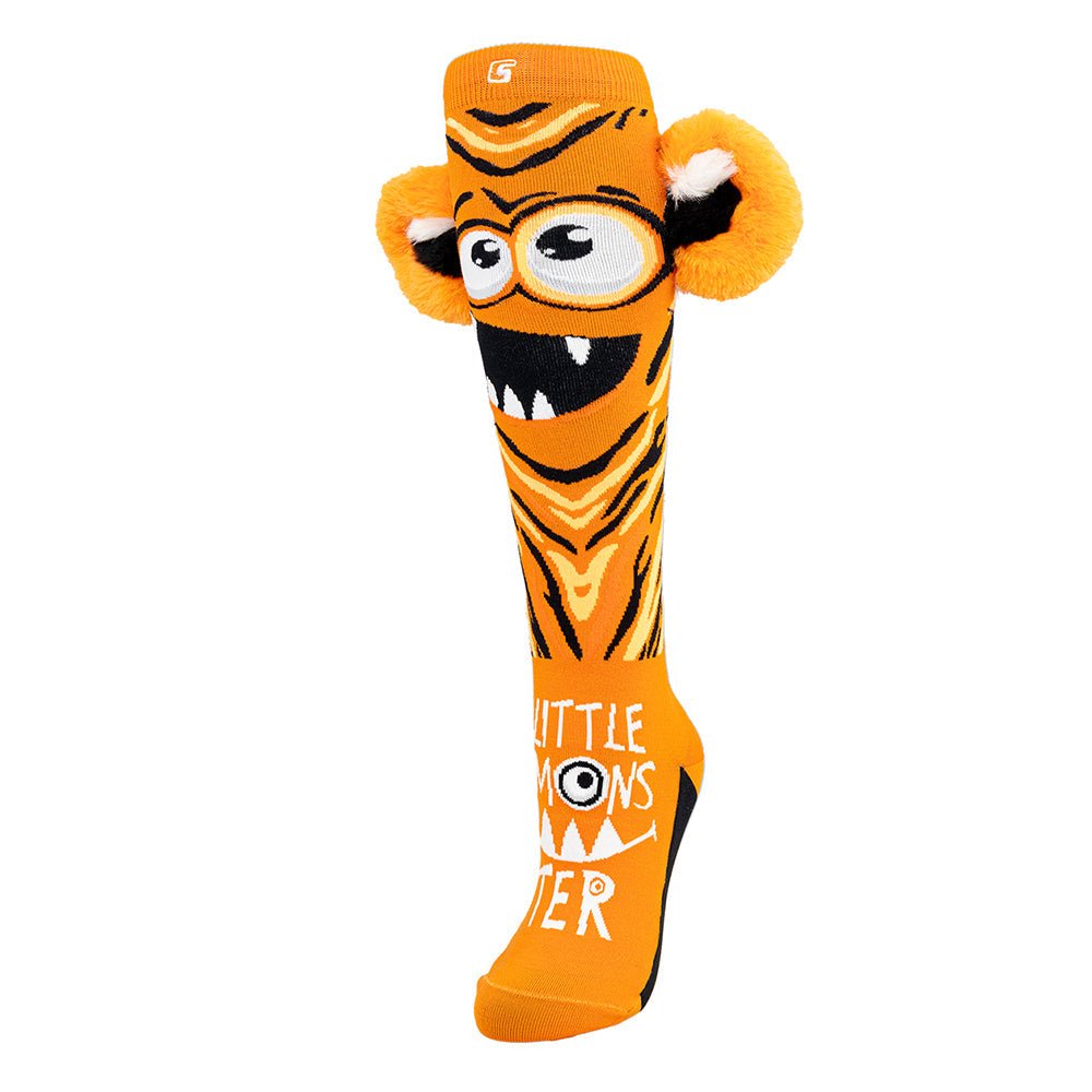 Crazy LIttle Monster Socks - Orange