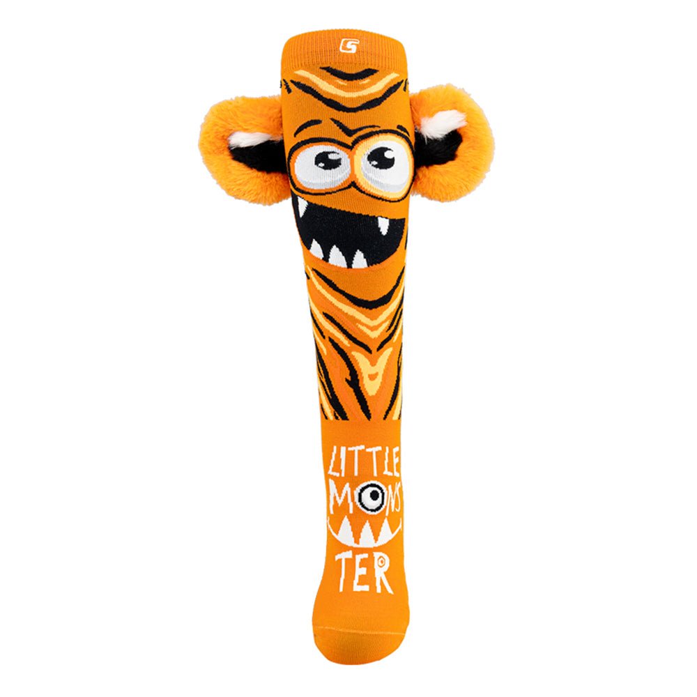 Crazy LIttle Monster Socks - Orange