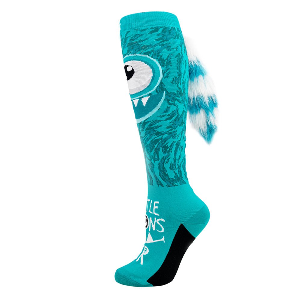 Crazy Little Monster Socks - Teal