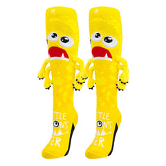 Crazy Little Monster Socks - Yellow