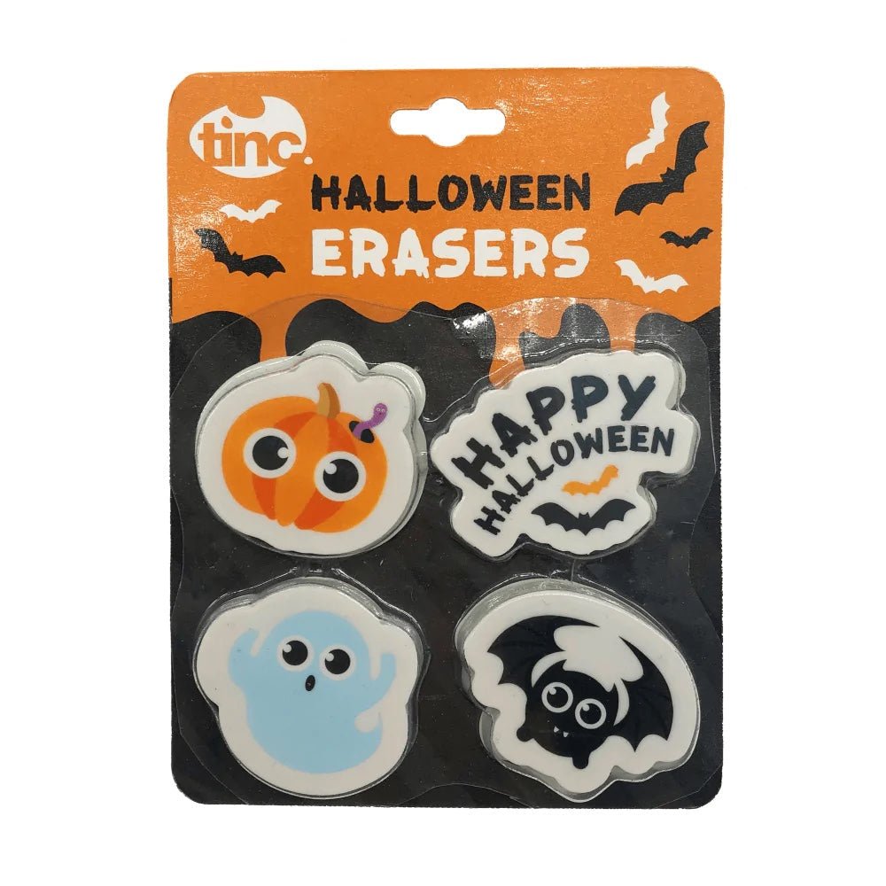 Halloween Set of 4 Erasers