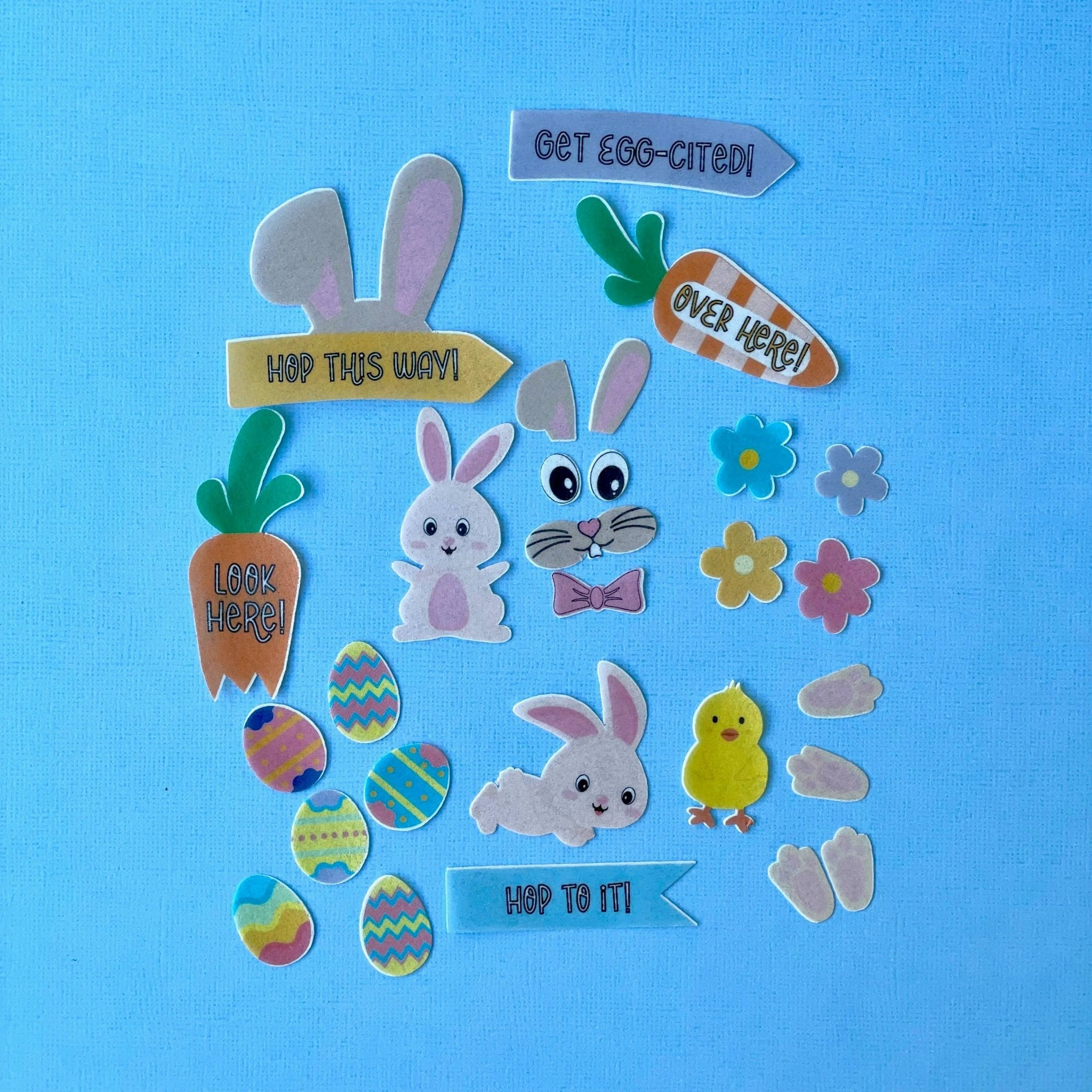 Hoppy Easter - Edible Lunchbox Stickers